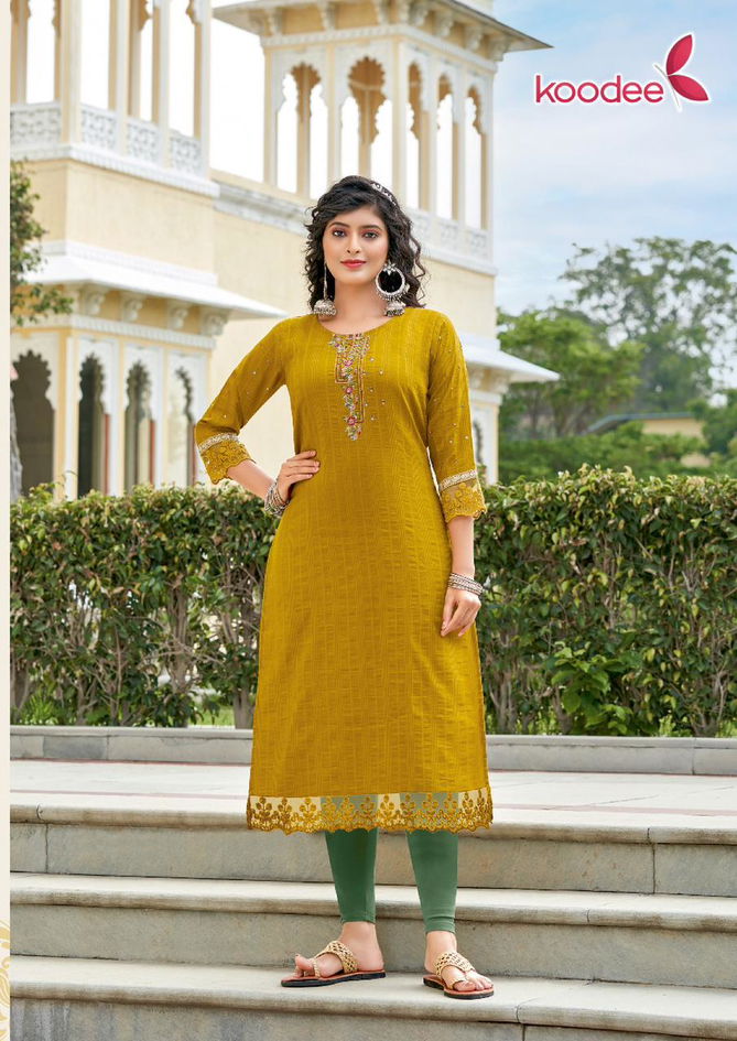 Koodee Juhi Vol 1 Fancy Wholesale Designer Kurtis Catalog